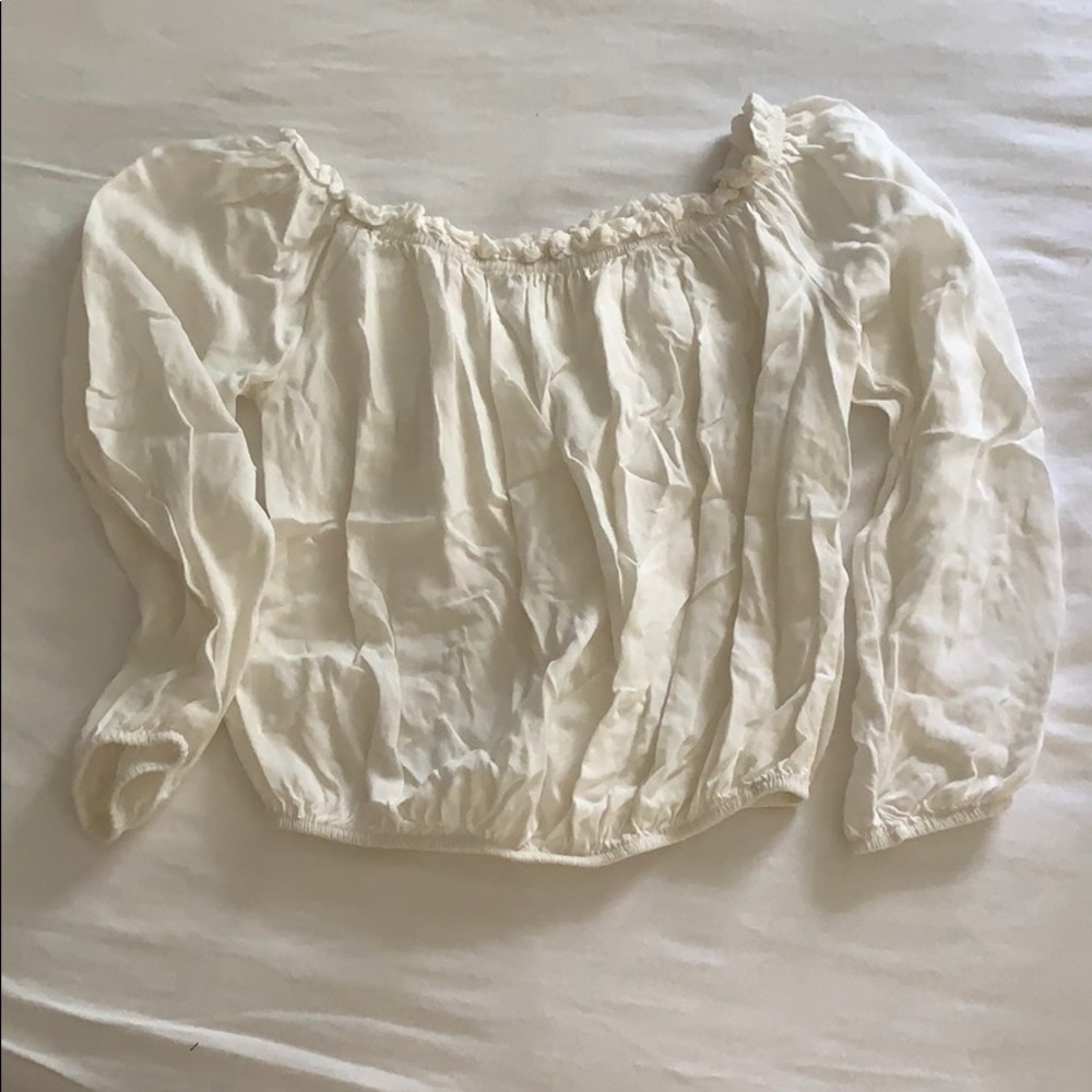 White crop top